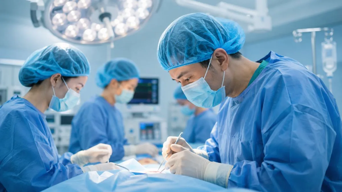 Bouffant surgical caps